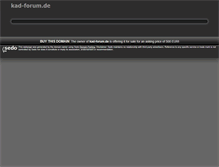 Tablet Screenshot of kad-forum.de